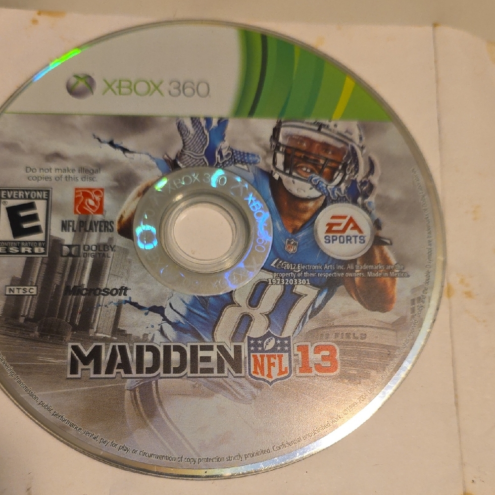 Madden NFL 13 for Xbox 360 by - Silver